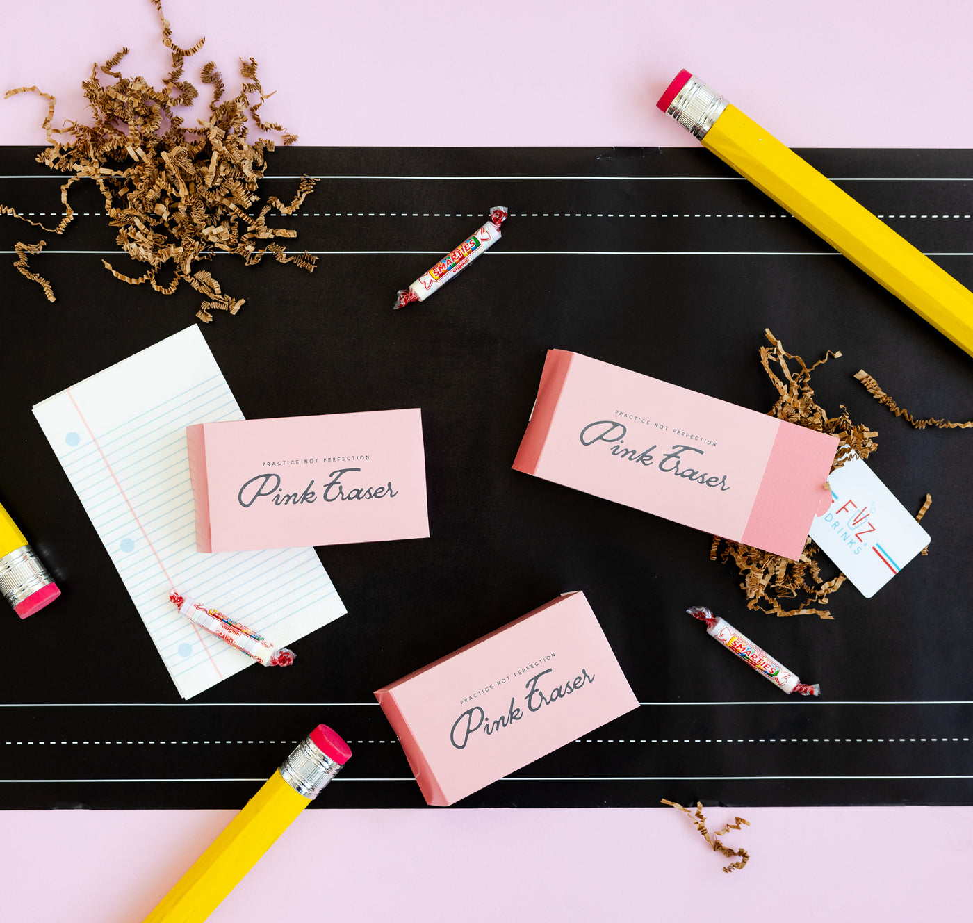 Occasions Pink Eraser Treat Boxes - 8 ct