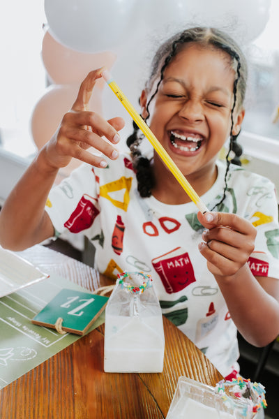 Pencil Reusable Straws - 12 count