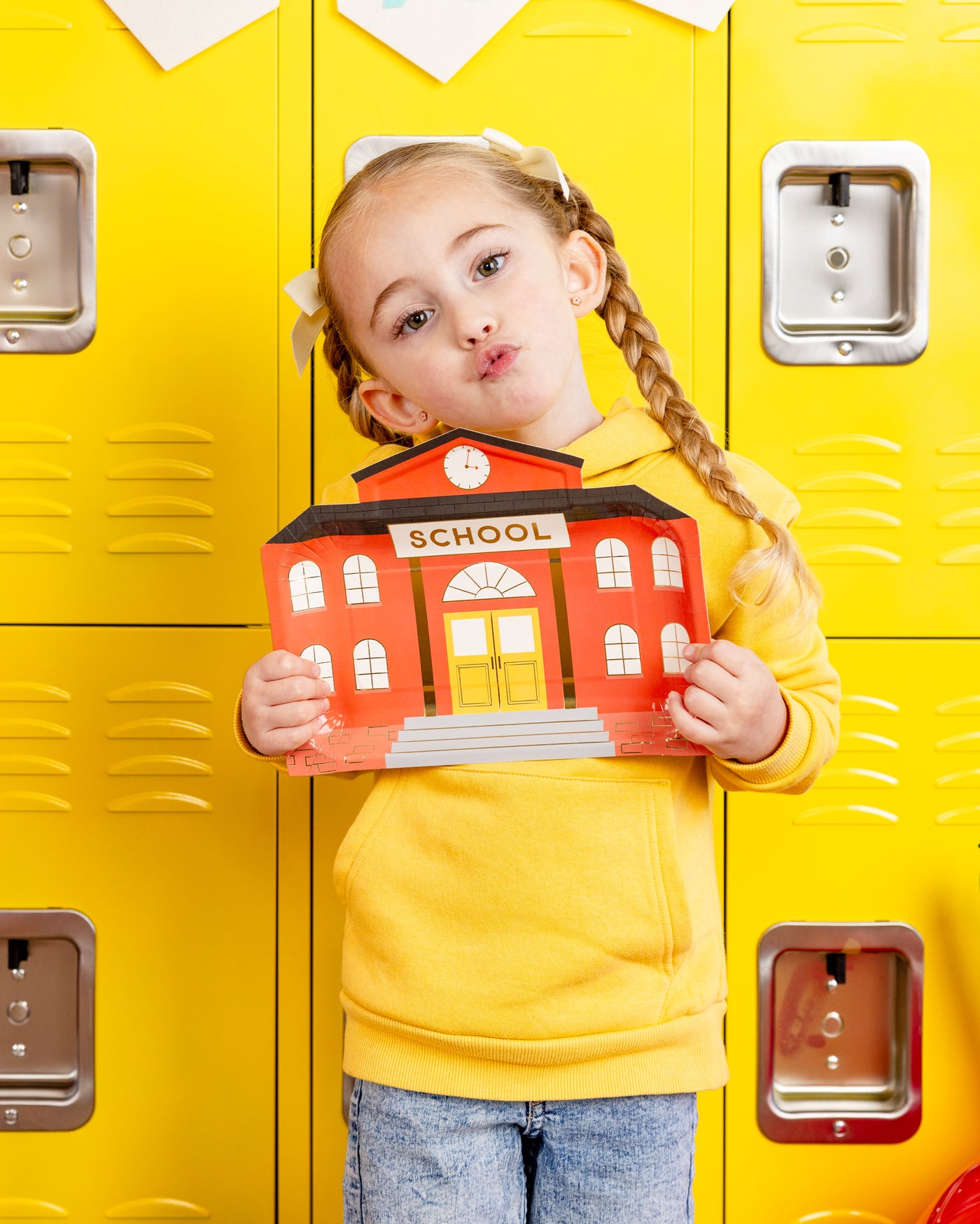School House Shaped Paper Plate