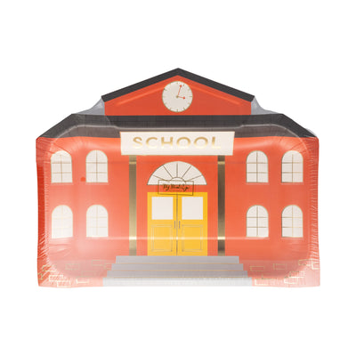 School House Shaped Paper Plate
