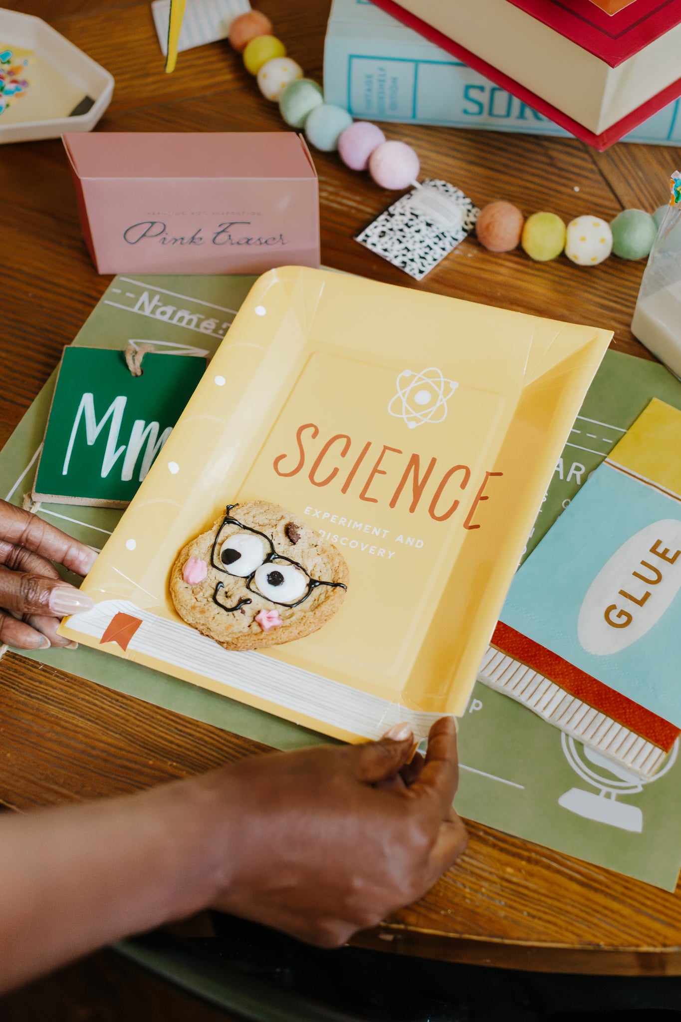Occasions Text Books Shaped Paper Plate Set