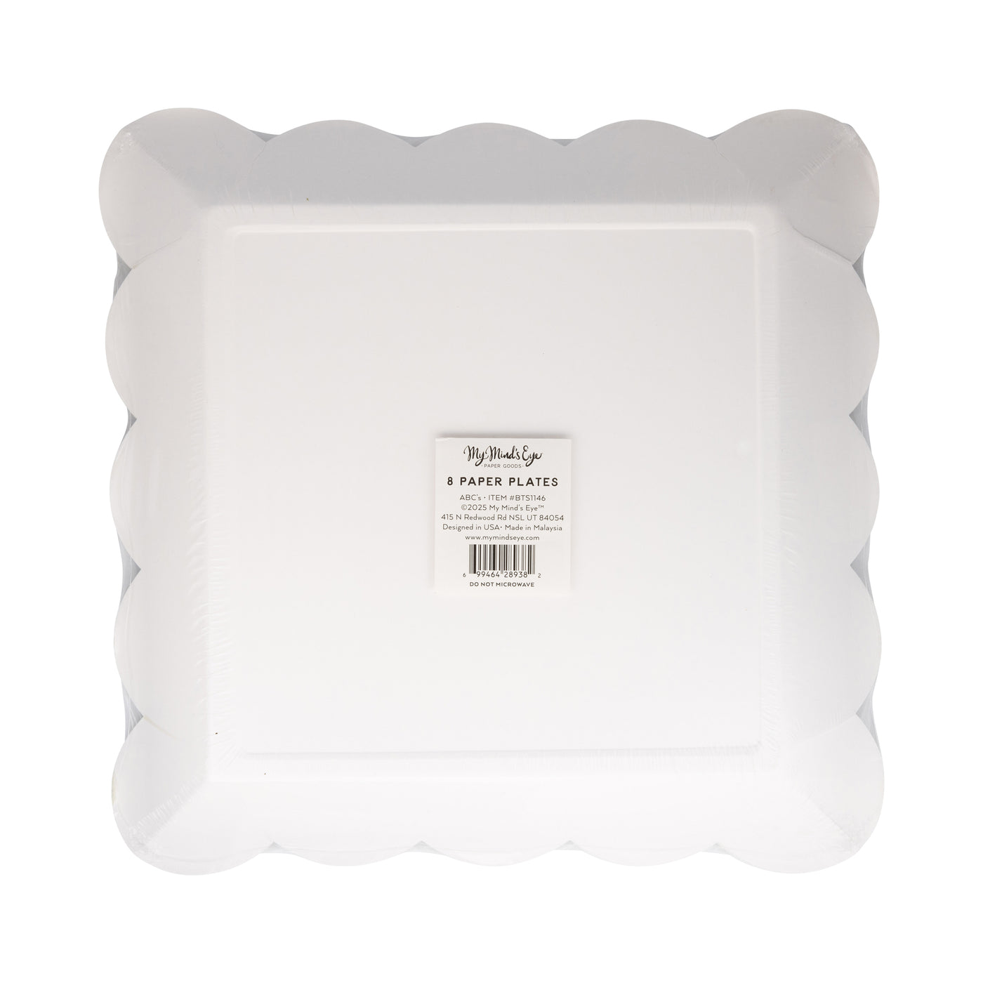 Scattered Alphabet Paper Plate