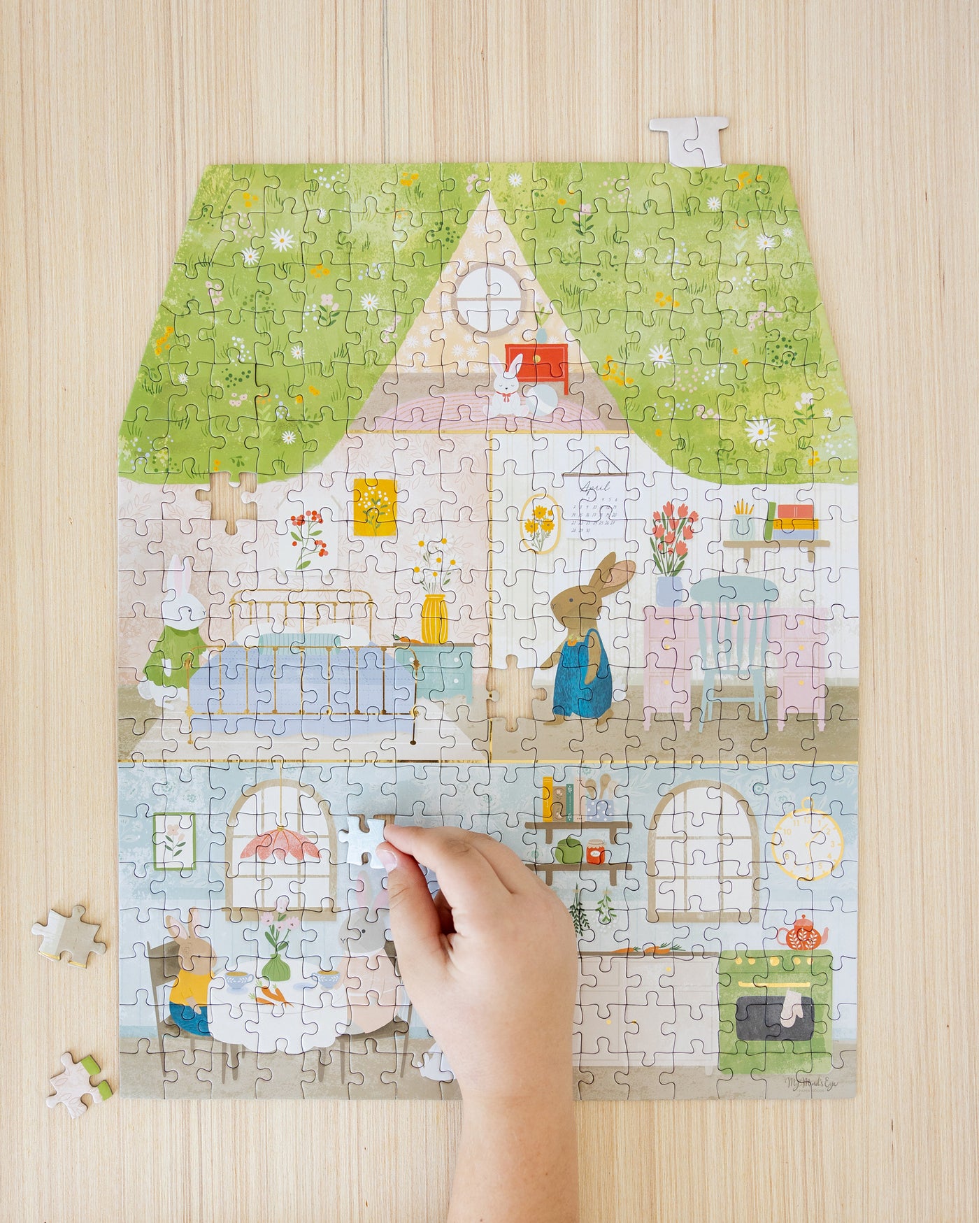 Bunny Cottage Jig Saw Puzzle