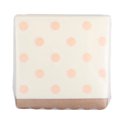 Polka Dot Cocktail Napkins