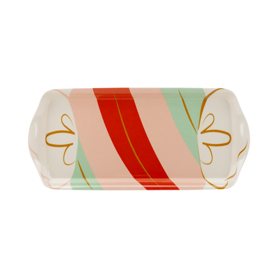 Candy Cane Lane Bamboo Tray