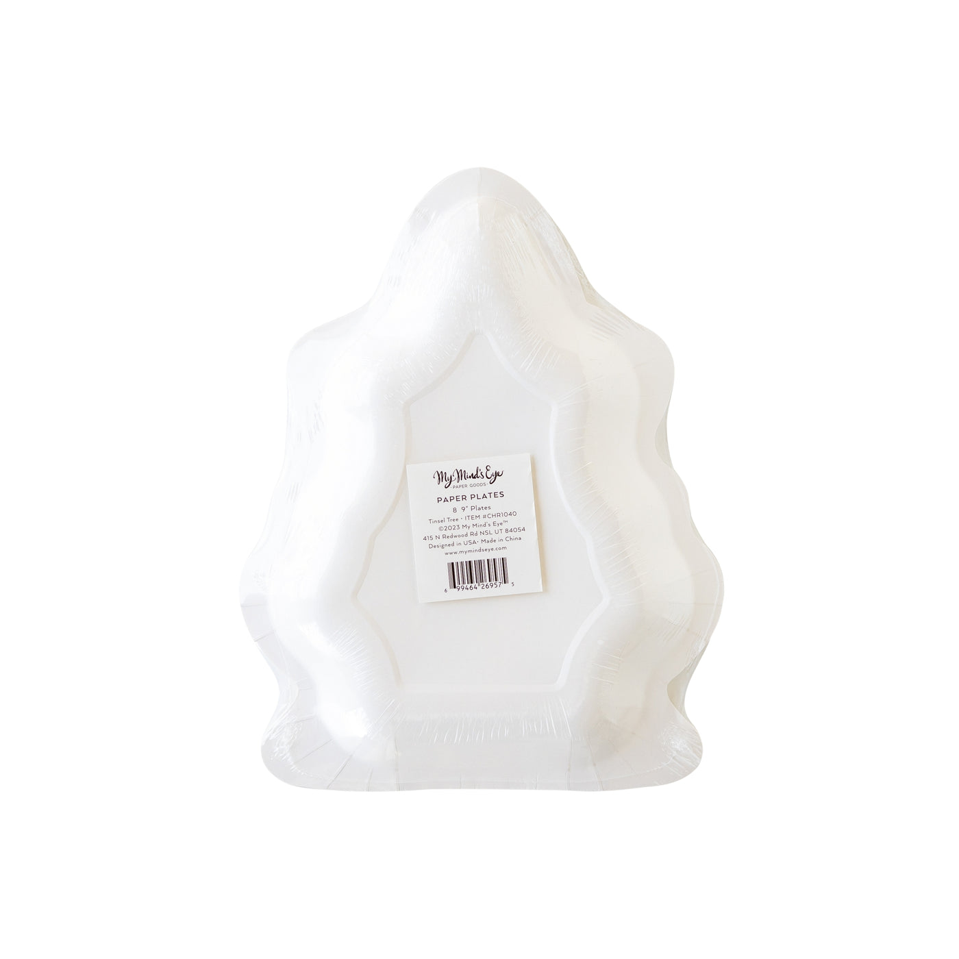 Christmas Baubles Christmas Tree Shaped Paper Plate My Mind's Eye