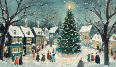 Village Tree Puzzle 600 pc
