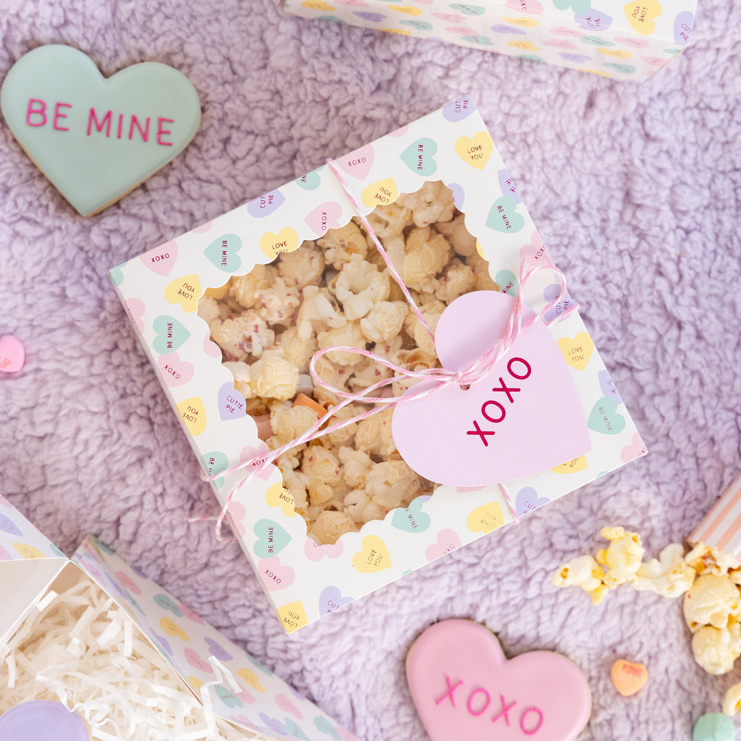 Conversation Hearts Cookie Box.