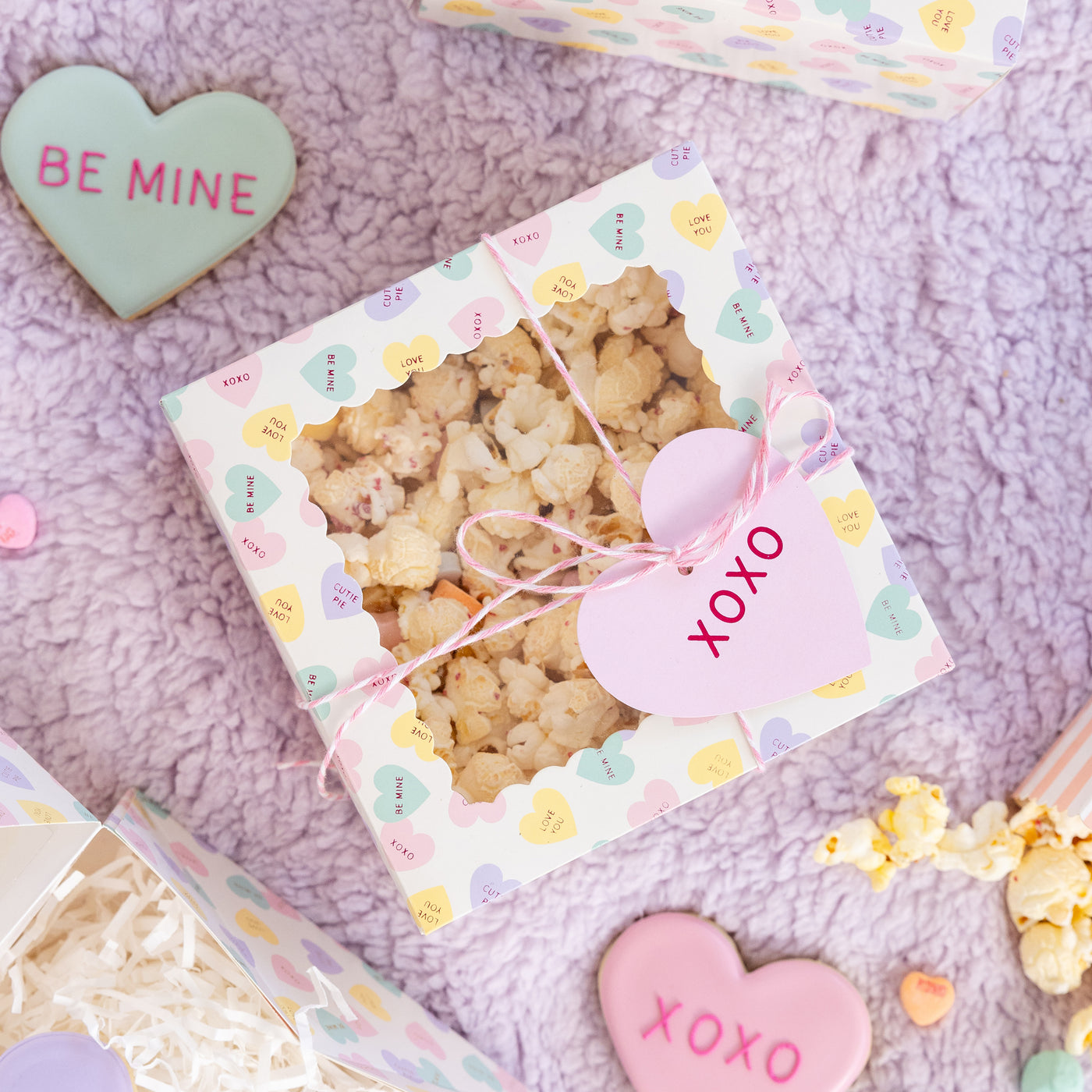 Conversation Hearts Cookie Box