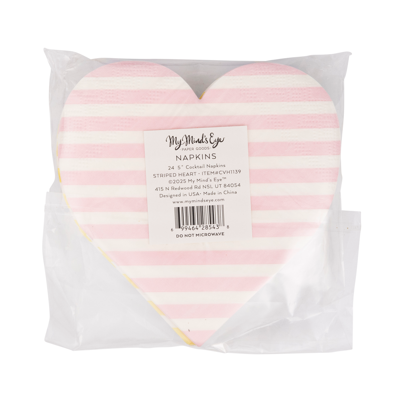 Striped Hearts Napkin Set