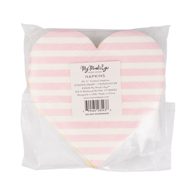 Striped Hearts Napkin Set