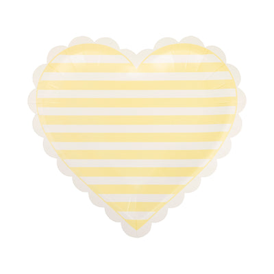 Striped Hearts Plate Set