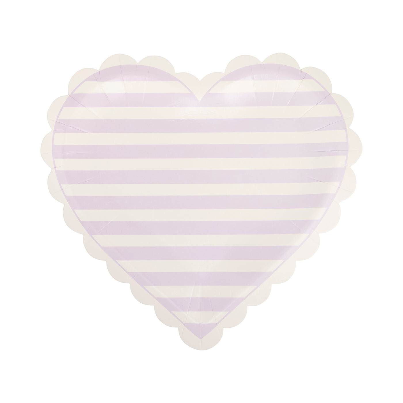 Striped Hearts Plate Set