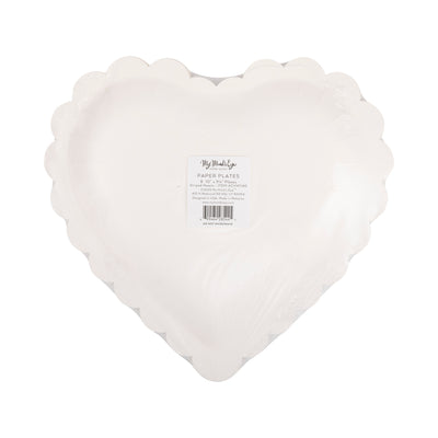 Striped Hearts Plate Set