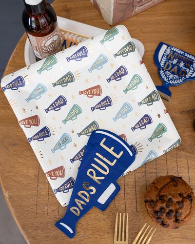 Dads Rule Megaphone Napkin