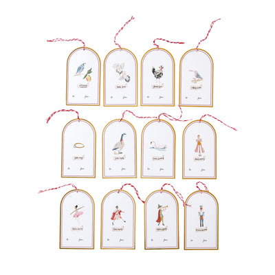 12 Days Of Christmas Oversized Gift Tags