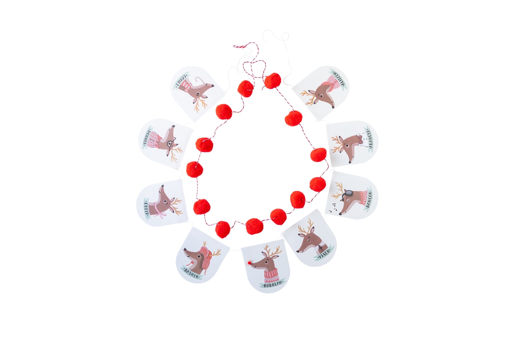 Dear Rudolph Reindeer Banner Set.