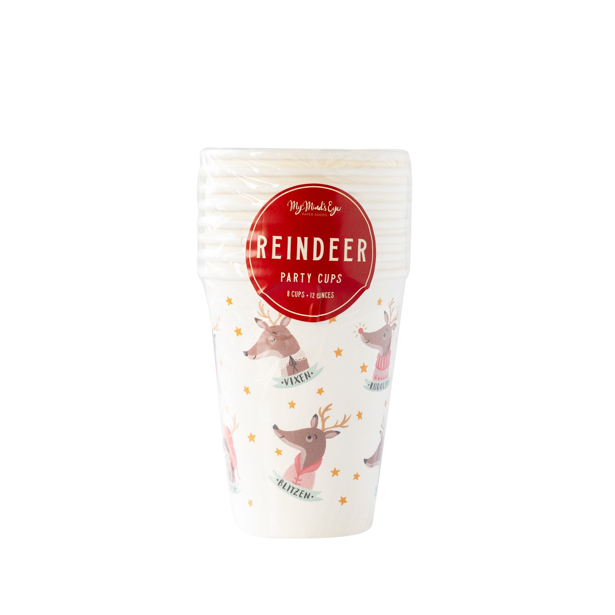Dear Rudolph Party Cups.