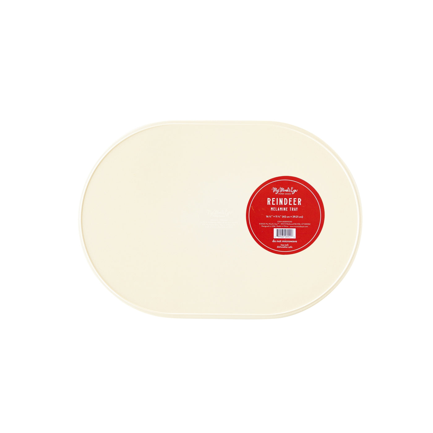 Dear Rudolph Reindeer Melamine Platter.