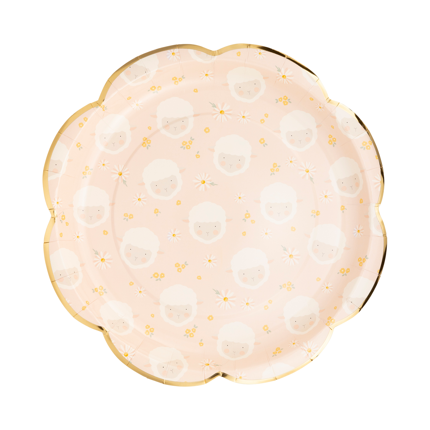 Scattered Lamb Paper Plate