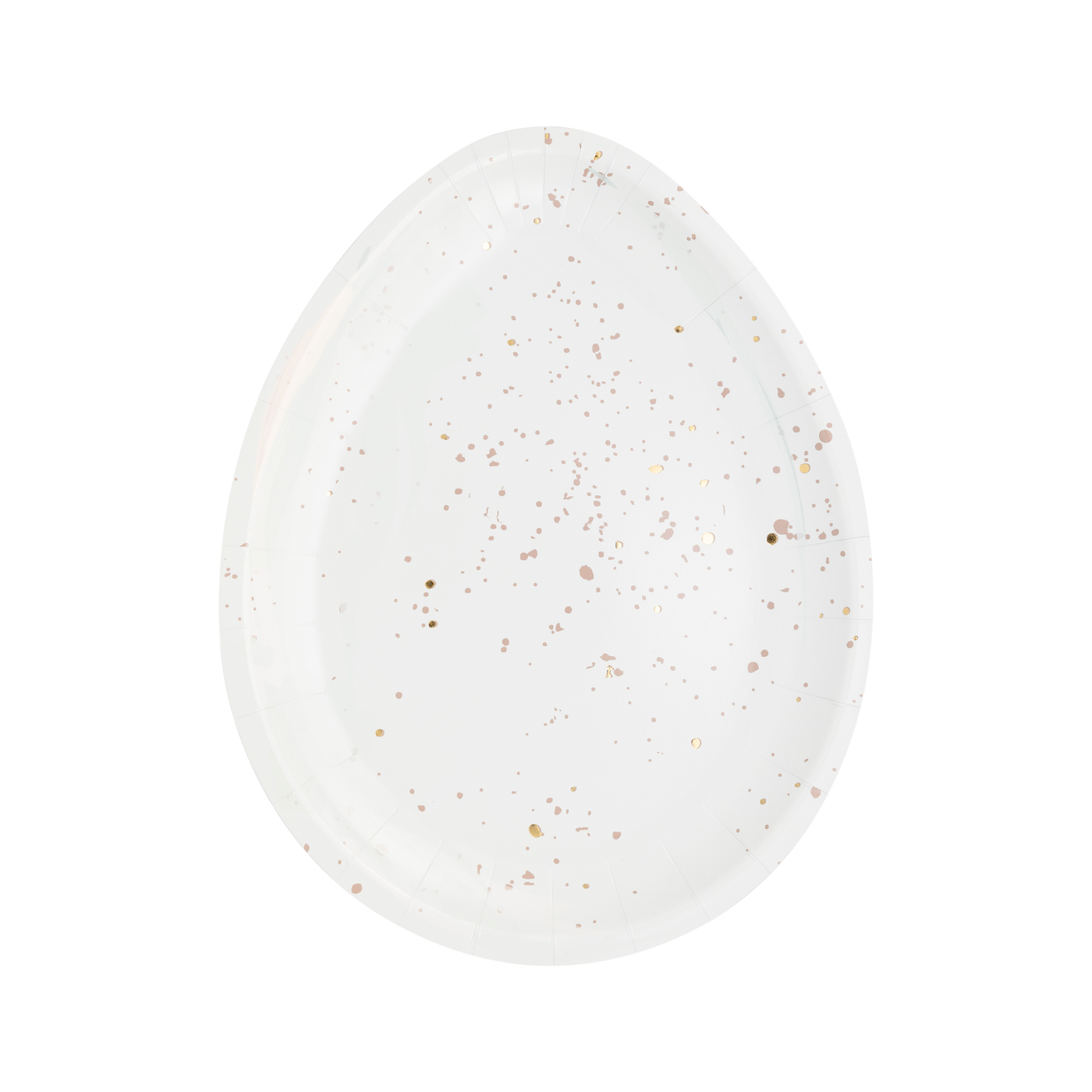 Easter Egg Shaped Paper Plate Set