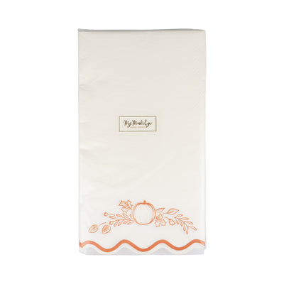 Falloween Pumpkin Guest Napkin