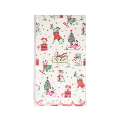 Puppies Pattern Dinner Napkin