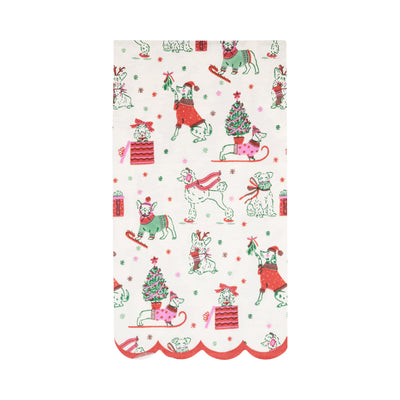 Puppies Pattern Dinner Napkin
