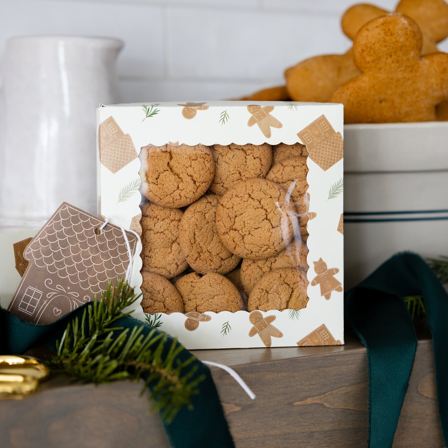 Gingerbread Shipping Box Whimsy Gingerbread Cookie Boxes| My Mind’s Eye.