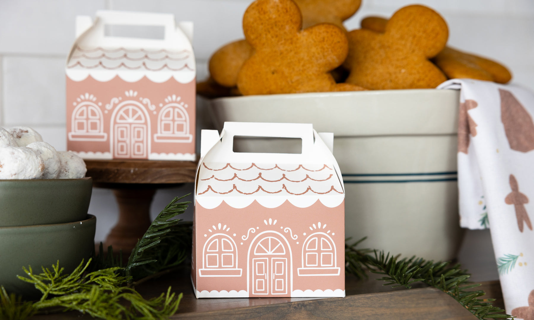 Gingerbread House Gable Treat Boxes.