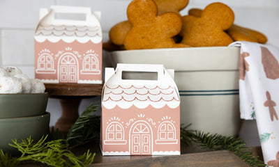 Gingerbread House Gable Treat Boxes