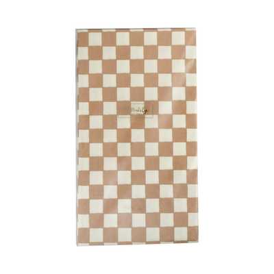 Gingerbread Checked Dinner Napkin