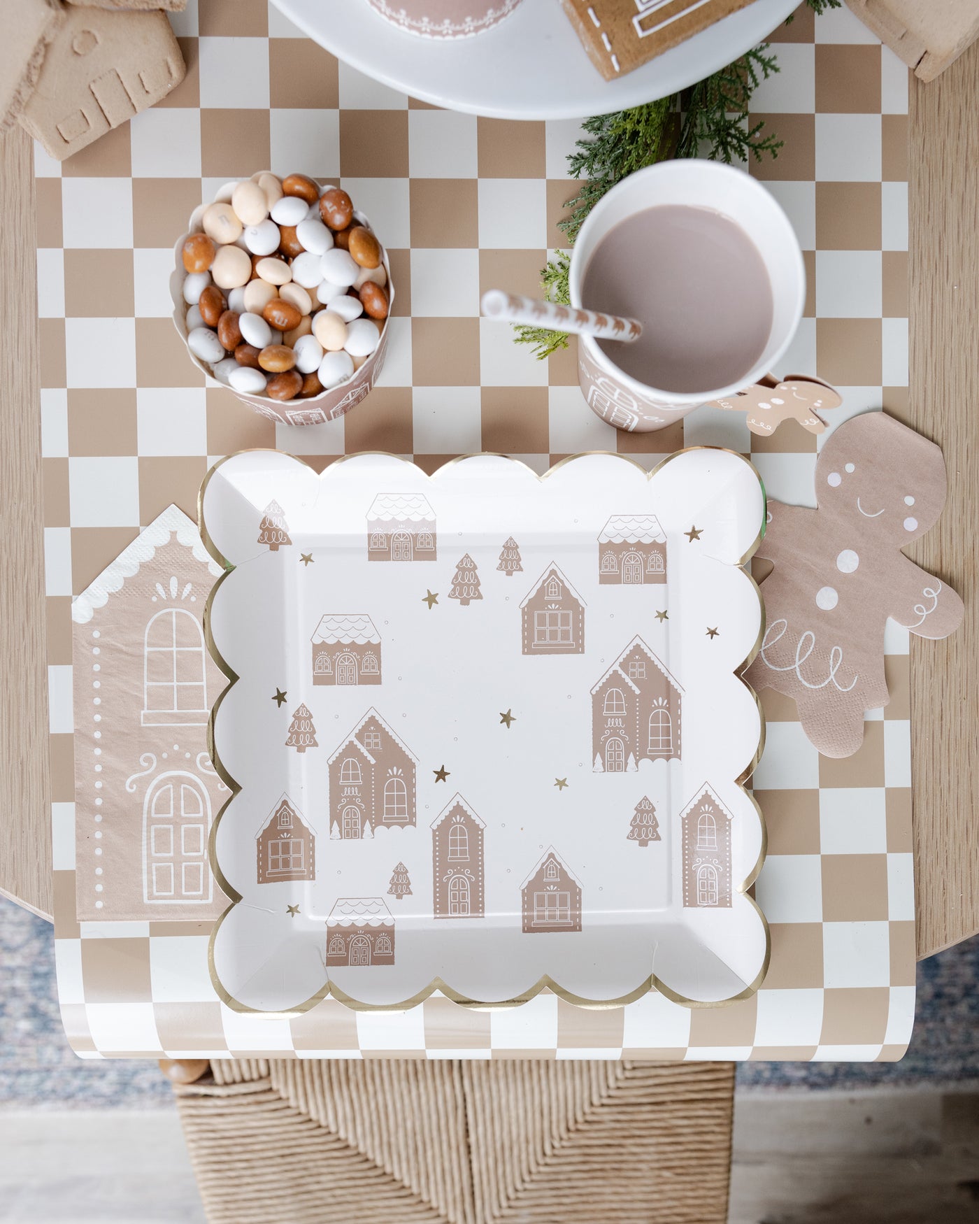 Gingerbread Girl Paper Dinner Napkin