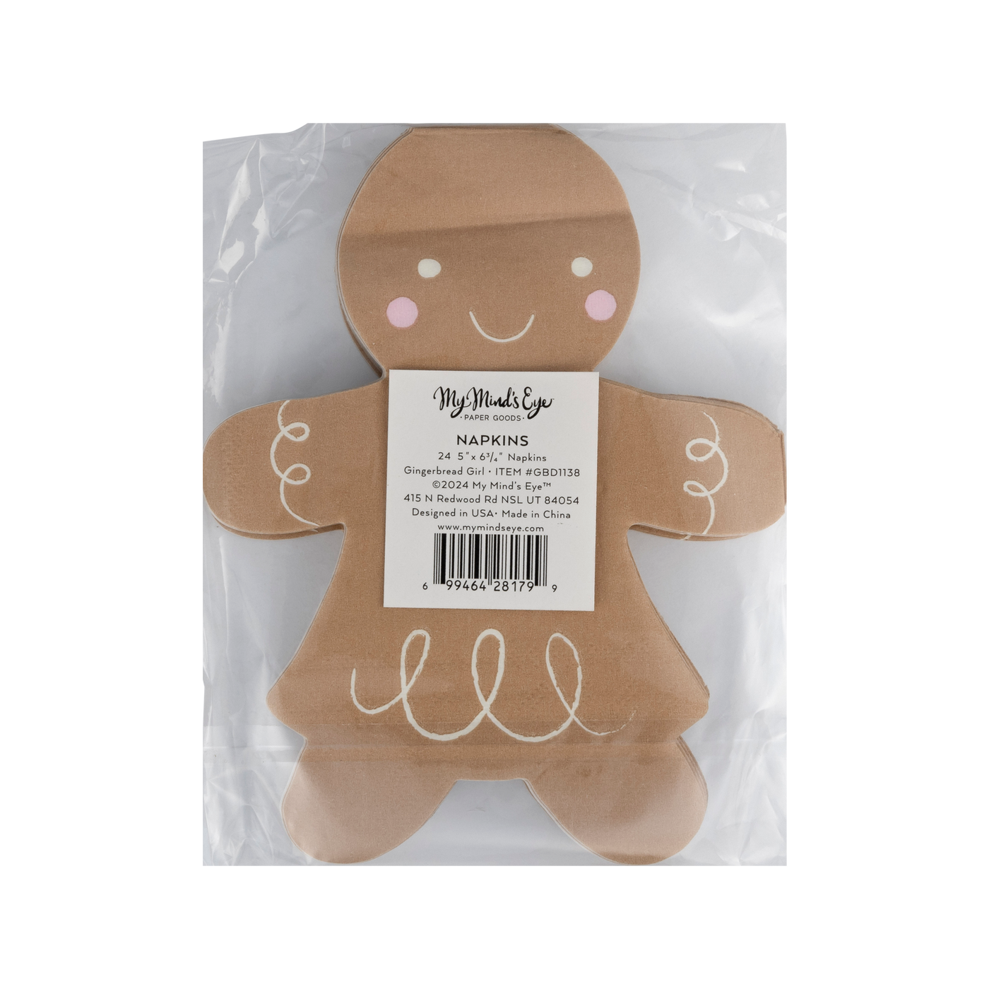 Gingerbread Girl Paper Dinner Napkin