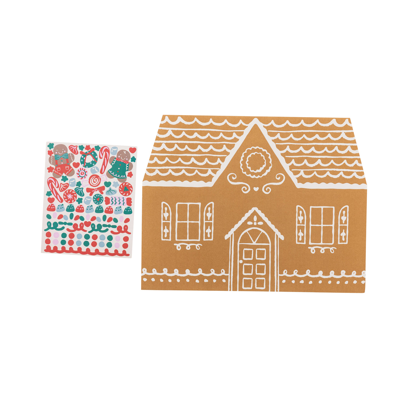 Gingerbread Placemat with Stickers