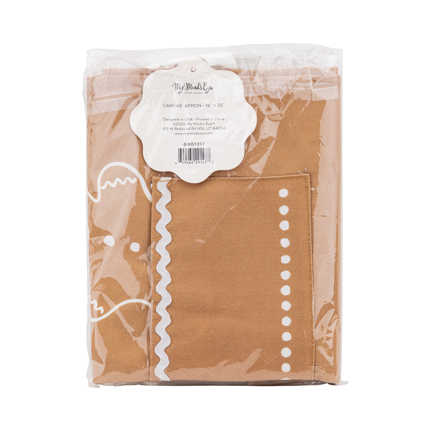 Gingerbread Apron - Youth