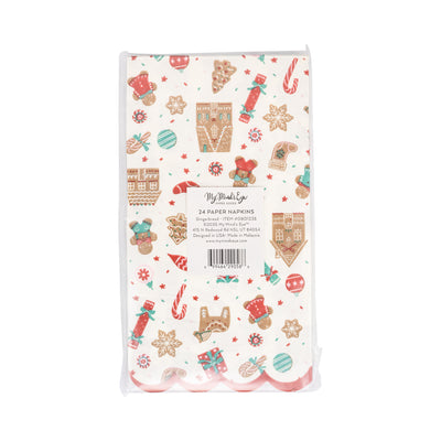 Gingerbread Pattern Dinner Napkin