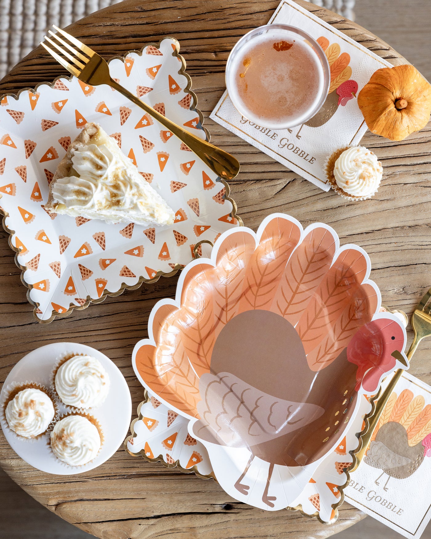 Turkey Shaped Paper Plate