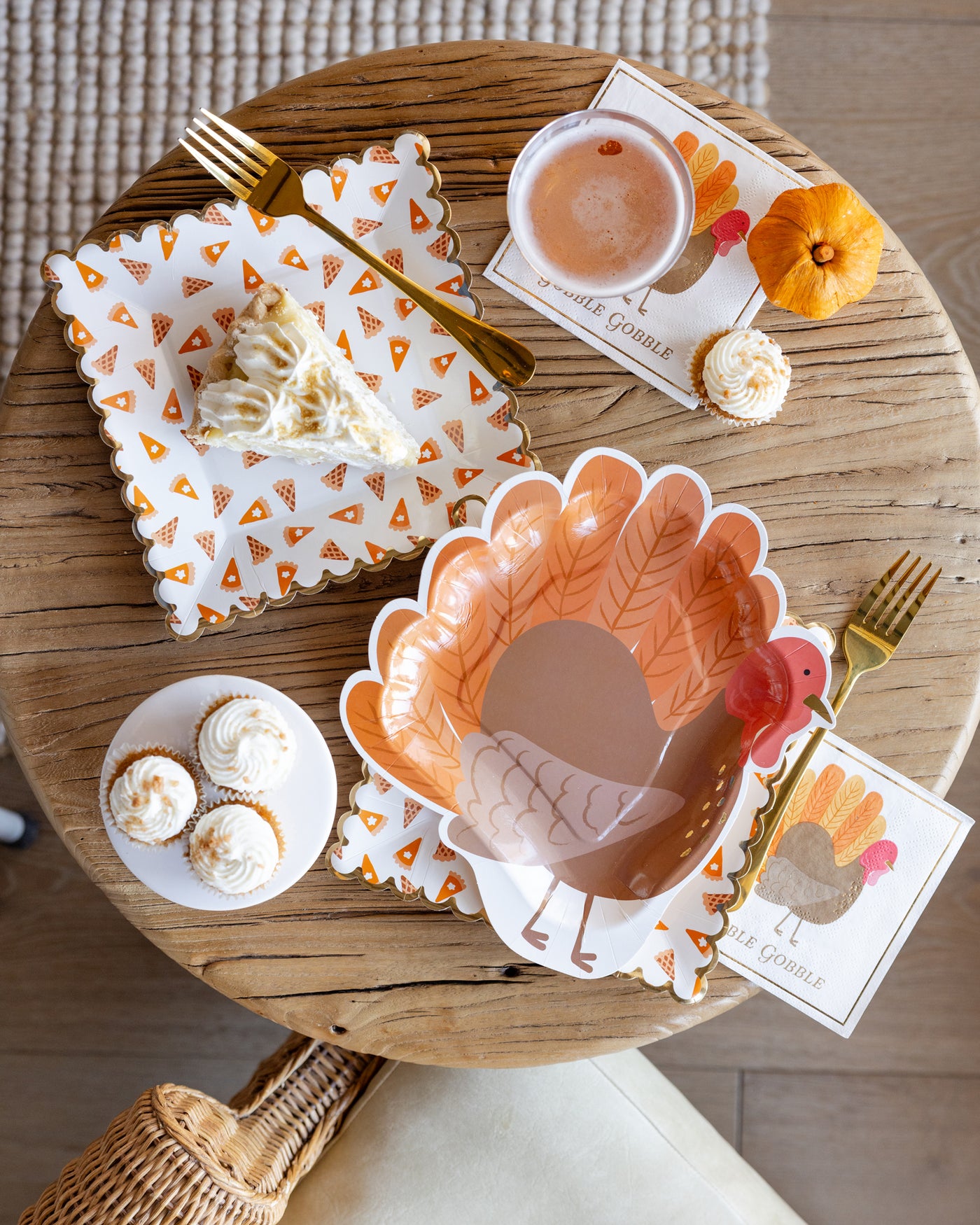 Turkey Shaped Paper Plate