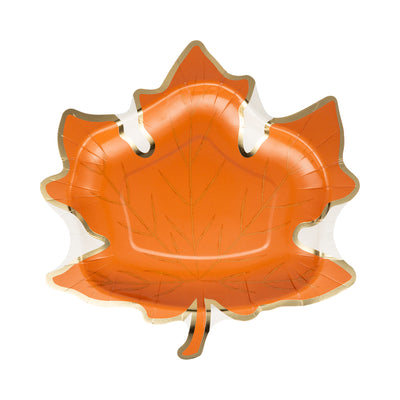 Leaf Shaped Paper Plate Set