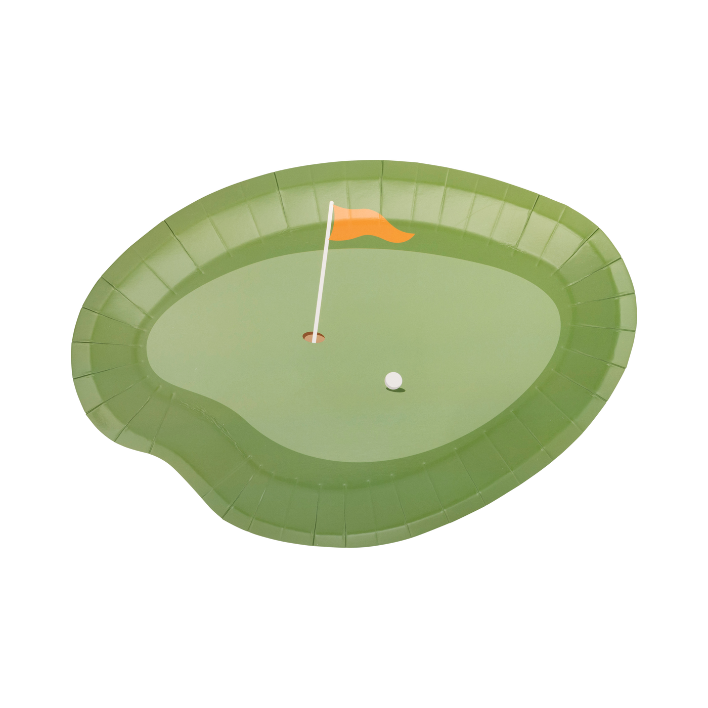 Putting Green Paper Plate