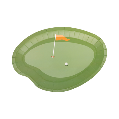 Putting Green Paper Plate