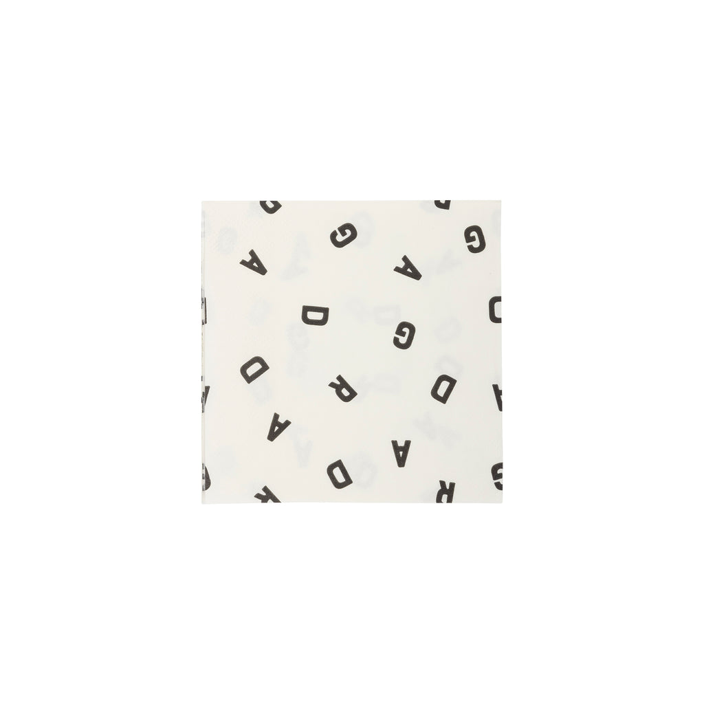 Grad Letters Paper Cocktail Napkins - Thumbnail 3