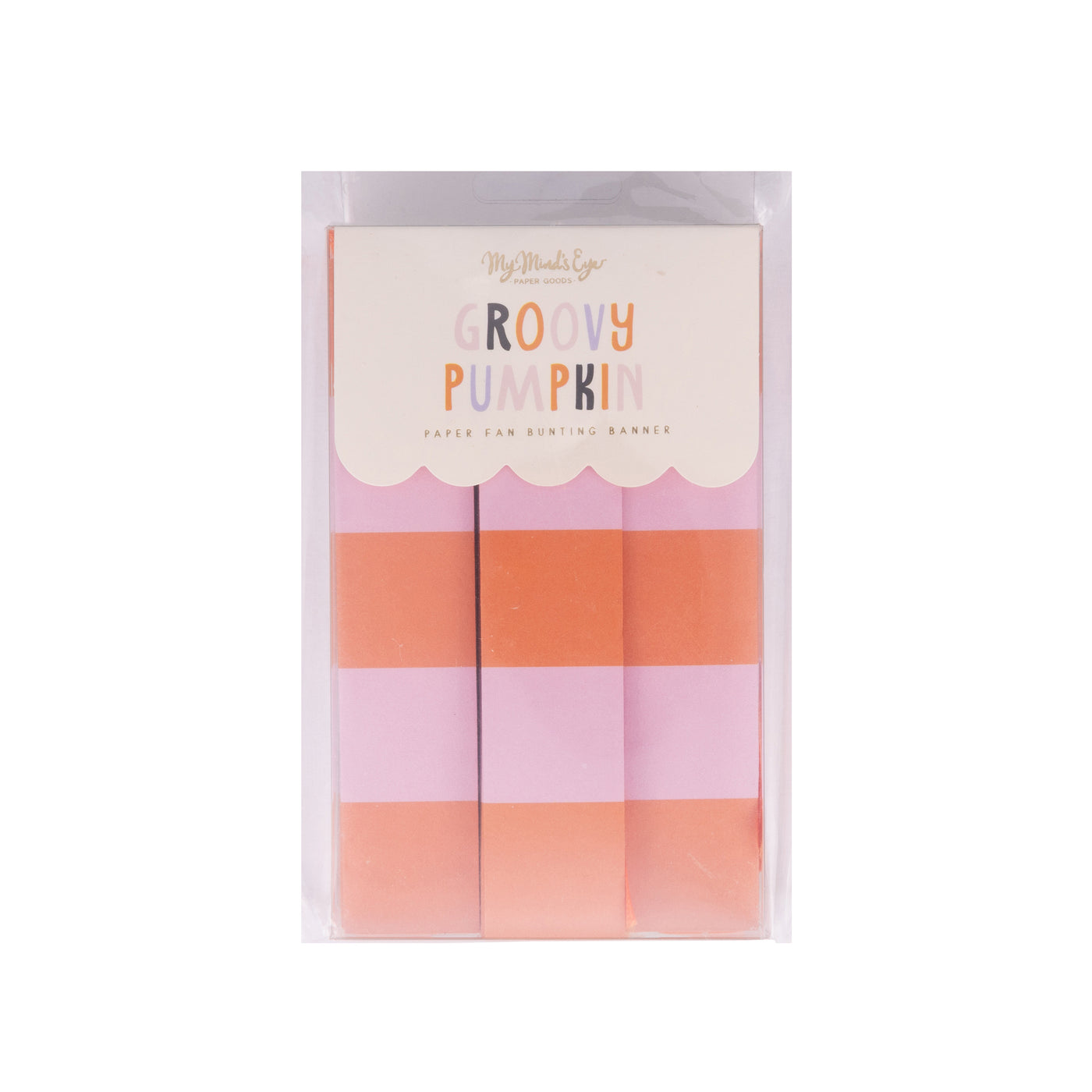 Pink & Orange Fan Bunting Banner