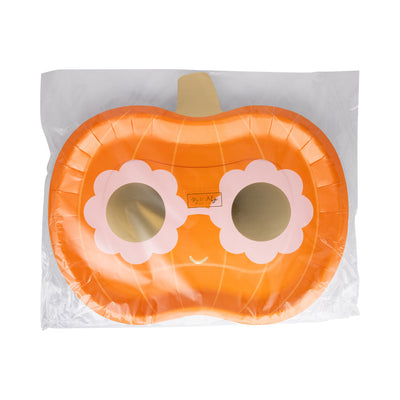 Groovy Pumpkin Shaped Paper Plate