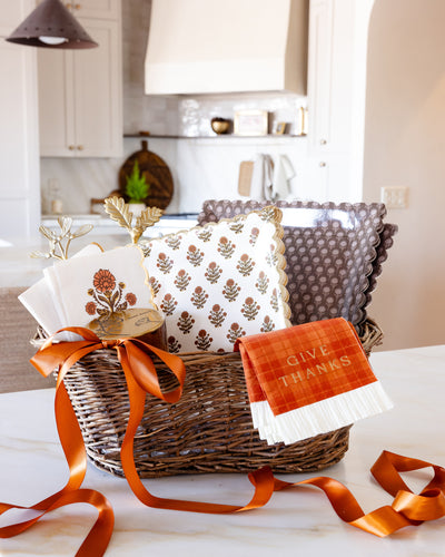 Give Thanks Plaid Dinner Napkin