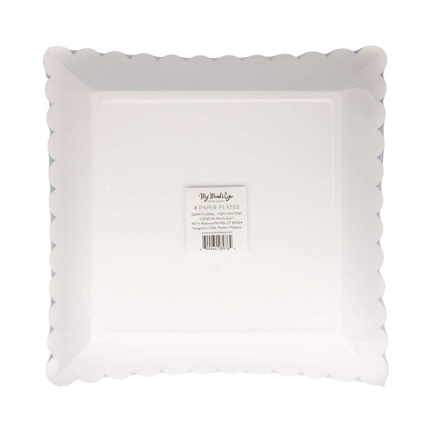 Give Thanks Dark Floral 10" Paper Plate