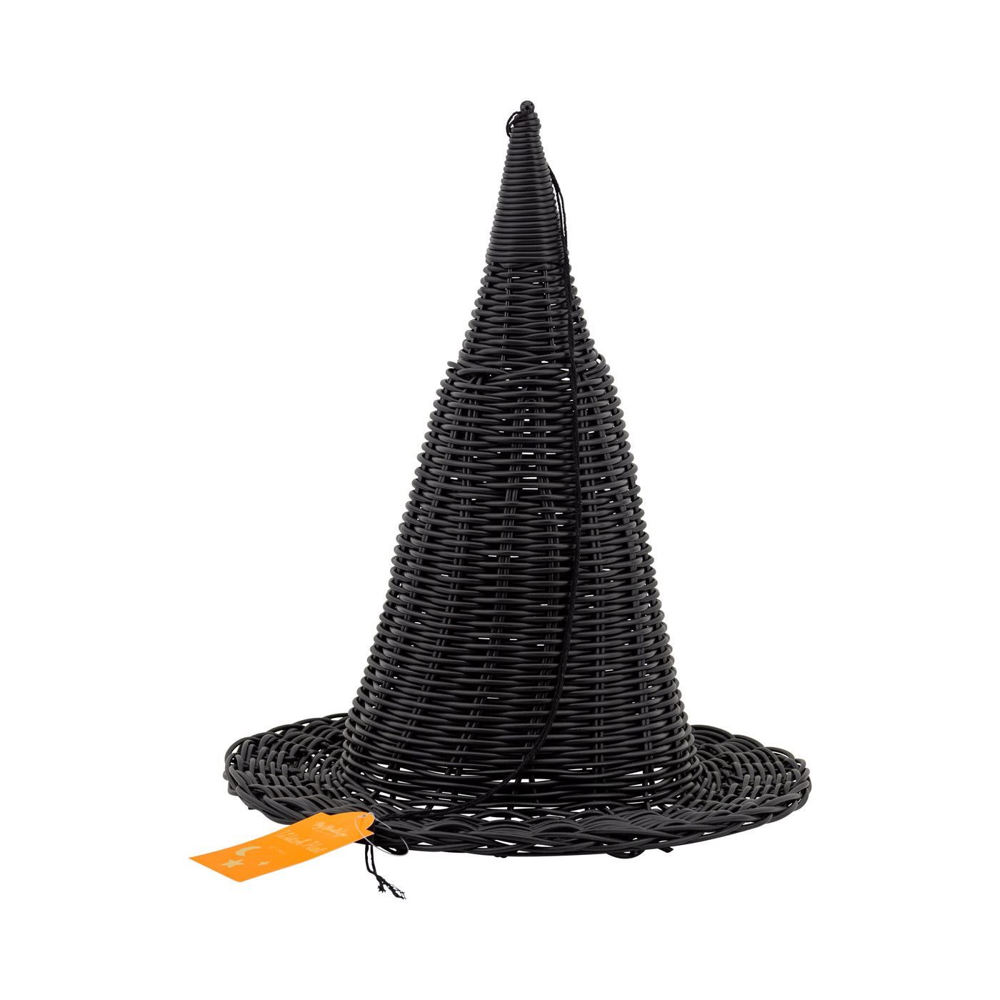 Faux Wicker Woven Witch Hat - 15"