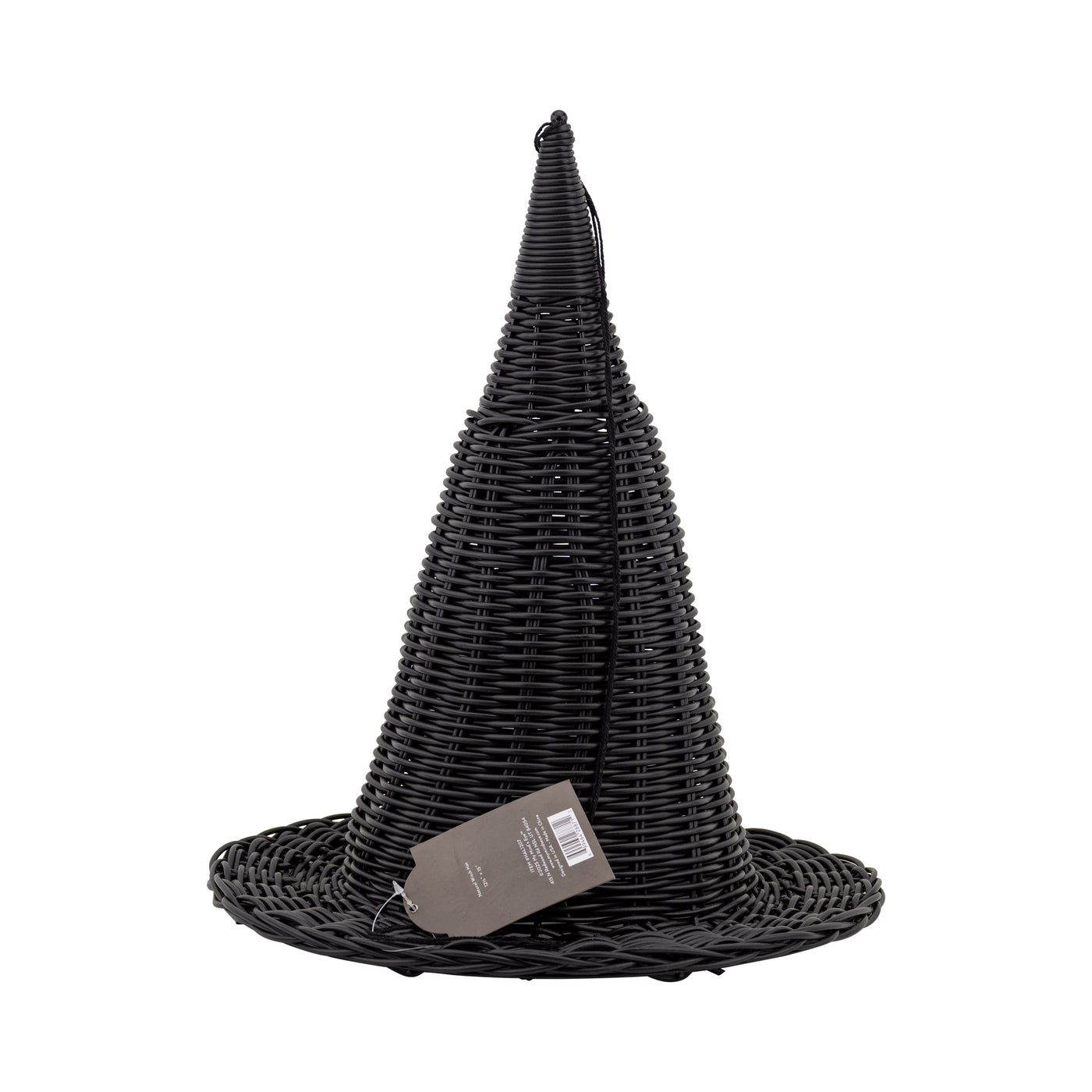 Faux Wicker Woven Witch Hat - 15"