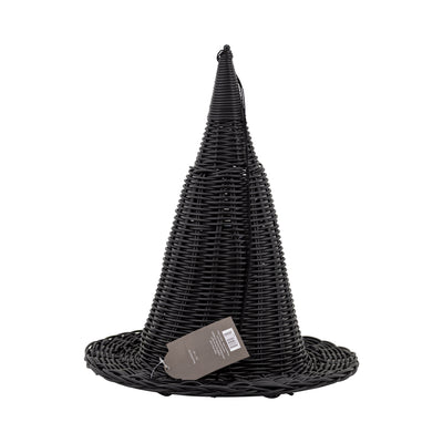 Faux Wicker Woven Witch Hat - 15"